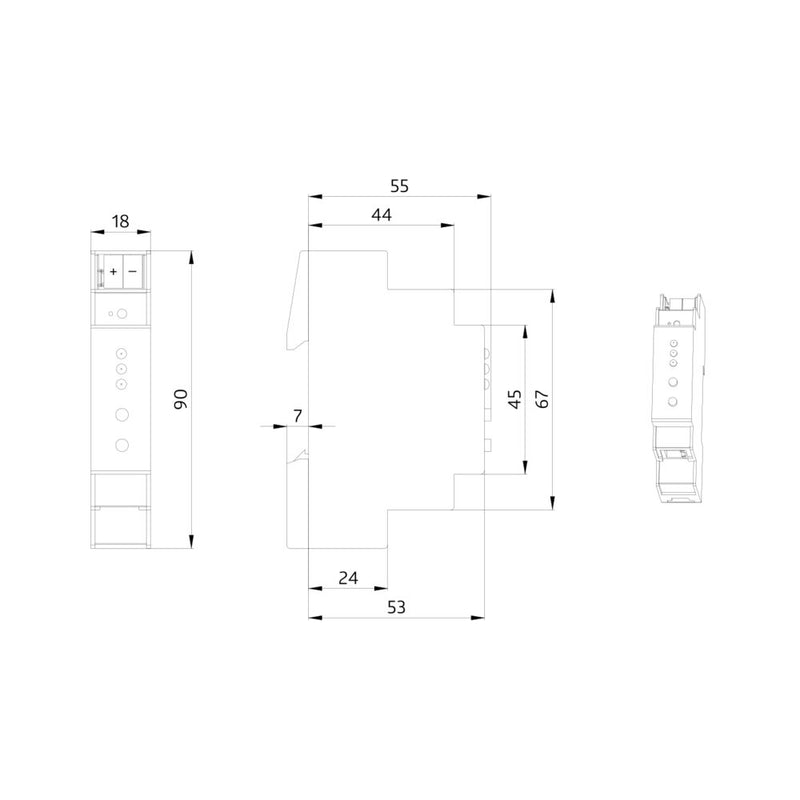 BEG Brück Electronic - Bussystem-Linien-/Bereichskoppler KNX-IP-Schnittstelle LAN-IF/KNXs REG weiß