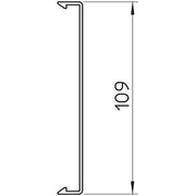 OBO Bettermann - Oberteil für Leitungsführungskanal Oberteil 2410 210RW f. WDK 210x2000 rws − 2 Meter