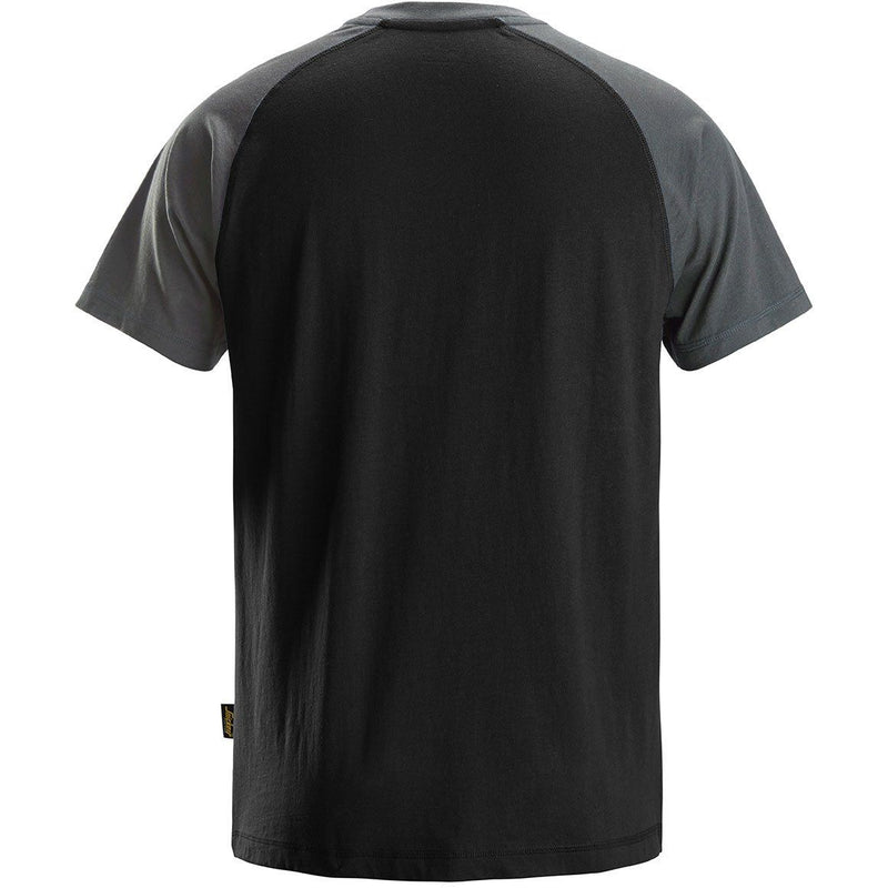 Snickers Workwear - T-Shirt 2-Farben T-Shirt 25500458005 M,schw-stahlg