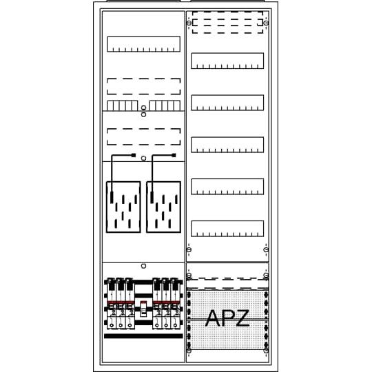 Striebel&John - Zähler-Komplettschrank Komplettschrank BA27LM7 APBKE-IA272Z1V5A2