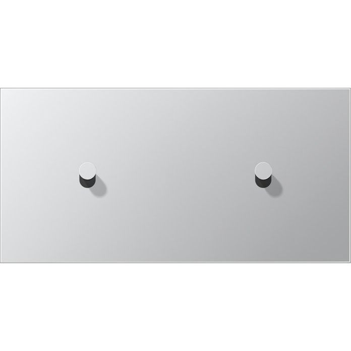 Jung - Abdeckung/Bedienelement für Installationsschalterprogramme Abdeckung mit Kipphebel AL 12-200 K 0 Kegel, 2fach, alu