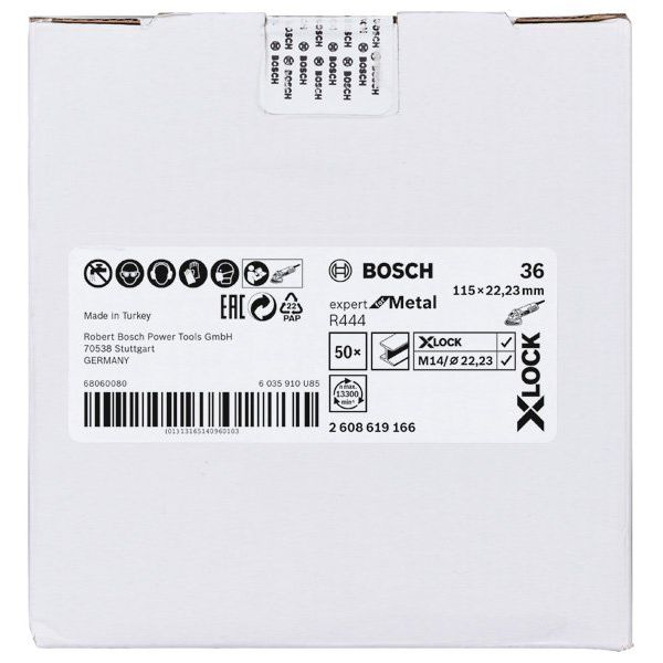 Bosch - Trenn-/Schleifscheibe X-LOCK 2608619166 Fiberschleifscheibe