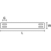 HellermannTyton - Kabelmarkierungssystem Kennzeichnungsschild AT2-N66-BK − 100 Stück