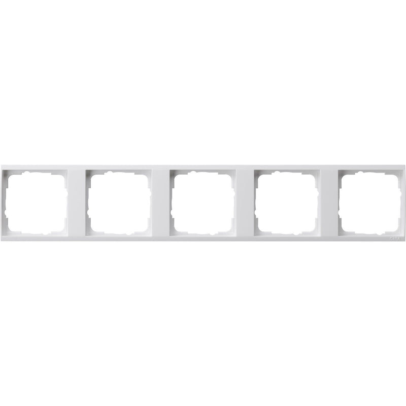 Gira - Zubehör/Ersatzteile für Installationsschalterprogramme Tragplatte 5-fach 1465723 klar rws