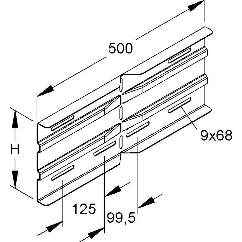 Niedax - Verbinder für Kabeltragsystem Winkelverbinder WSWV 200 F
