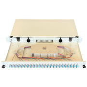 Paschke - Patchpanel LWL Spleissbox ausziehbar 19" 442405-4K-24SA 24xLCd OM3 AQUA