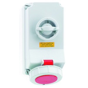 Bals Elektrotech - CEE-Steckdose abschaltbar, abgesichert (IEC 60309) Wandsteckdose abschaltbar 16041 verriegelt 16A 5p 4