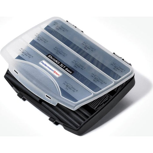 HellermannTyton - Sortimentskasten mit Schrumpfschlauchabschnitten Schrumpfschlauch-Set ShrinKit #380-03001 321 Basic-PO-X-BK