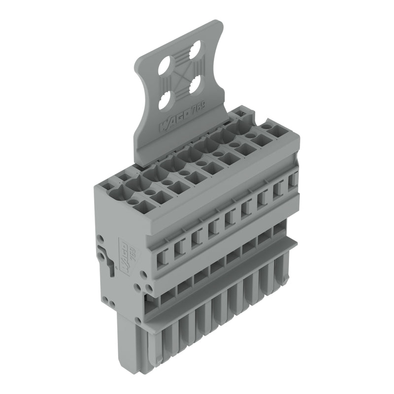 WAGO - Ein- und mehrpolige Klemmenleiste 1-Leiter-Federleiste 769-109/144-000 CAGECLAMP,4mm²,gr − 10 Stück