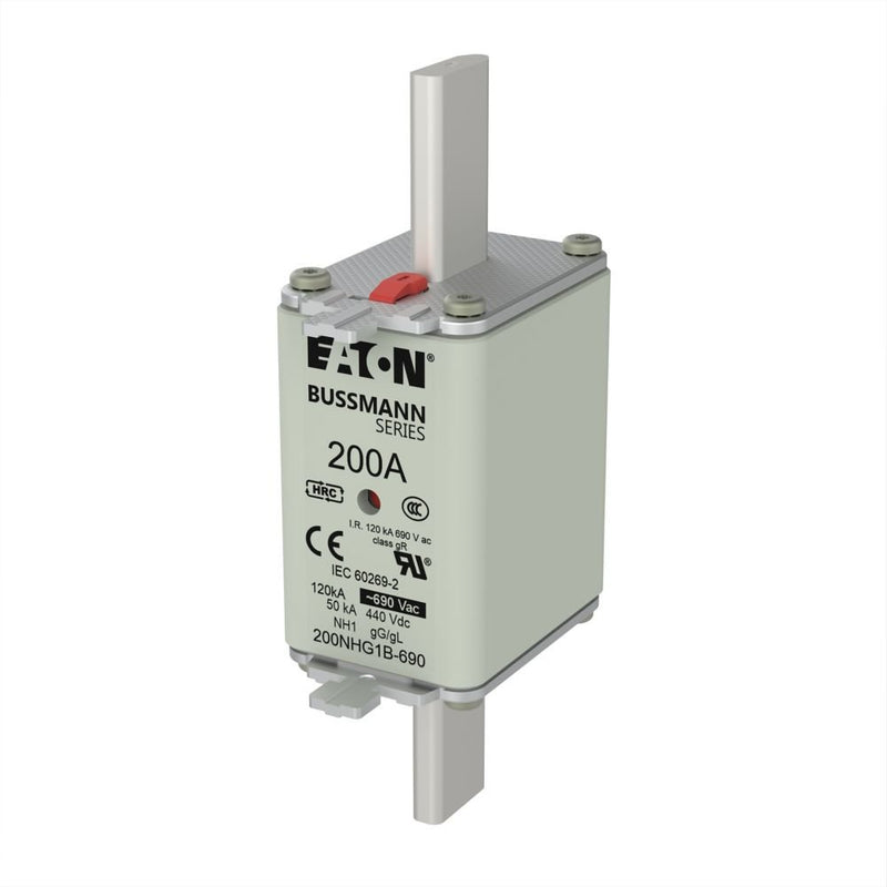 Eaton - Messersicherung Sicherungseinsatz Nieders. 200NHG1B-690 200A AC 690V 120kA − 3 Stück