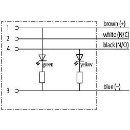 Murrelektronik - Konfektioniertes Sensor-Aktor-Kabel M12 Bu ger. mit LED 7000-12291-2340300 frei. Leitungsende − 1 Stück