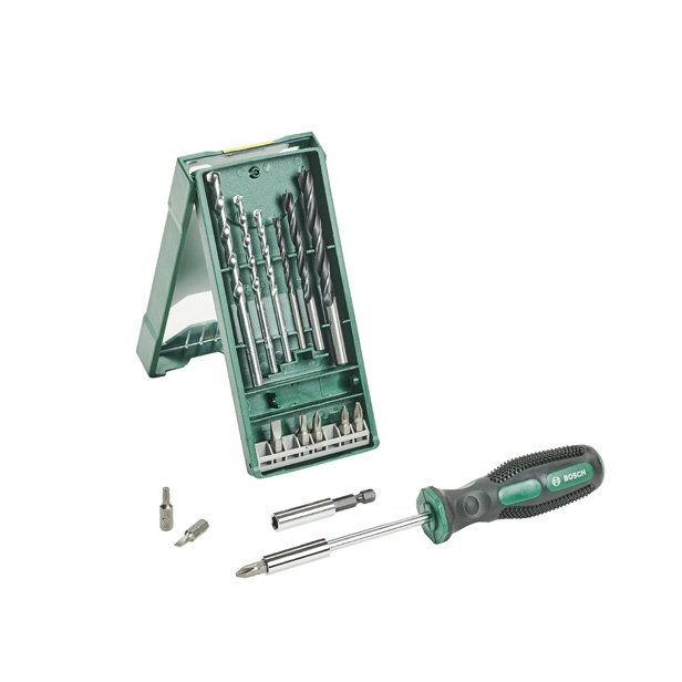 Bosch Power Tools - Werkzeugset 15-tlg. Mini-X-Line Mixed 2607017654 Set + Handschrauber  − 1 Stück
