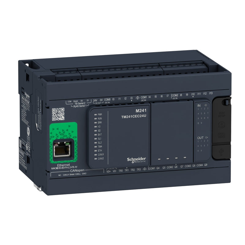 Schneider Electric - SPS-Grundgerät SPS-Steuerung M241 Ethern. TM241CEC24R CAN/2x seriell