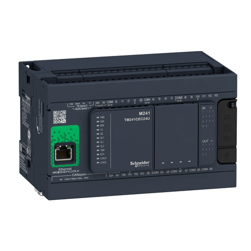 Schneider Electric - SPS-Grundgerät SPS-Steuerung M241 Ethern. TM241CEC24R CAN/2x seriell