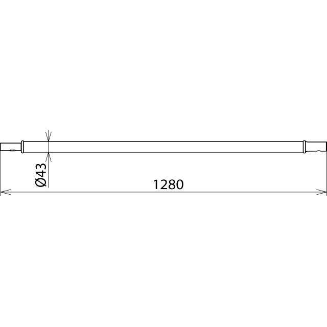 DEHN - Zubehör/Ersatzteile für Sicherheitsgeräte Handhabeverlängerung HV STK 43 1280 m.Steckkuppl