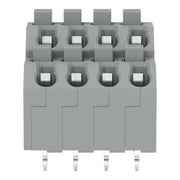 WAGO - Leiterplattenklemme DoppelstockLeiterplattenk. 250-704 Drücker,1,5mm²,gr − 33 Stück