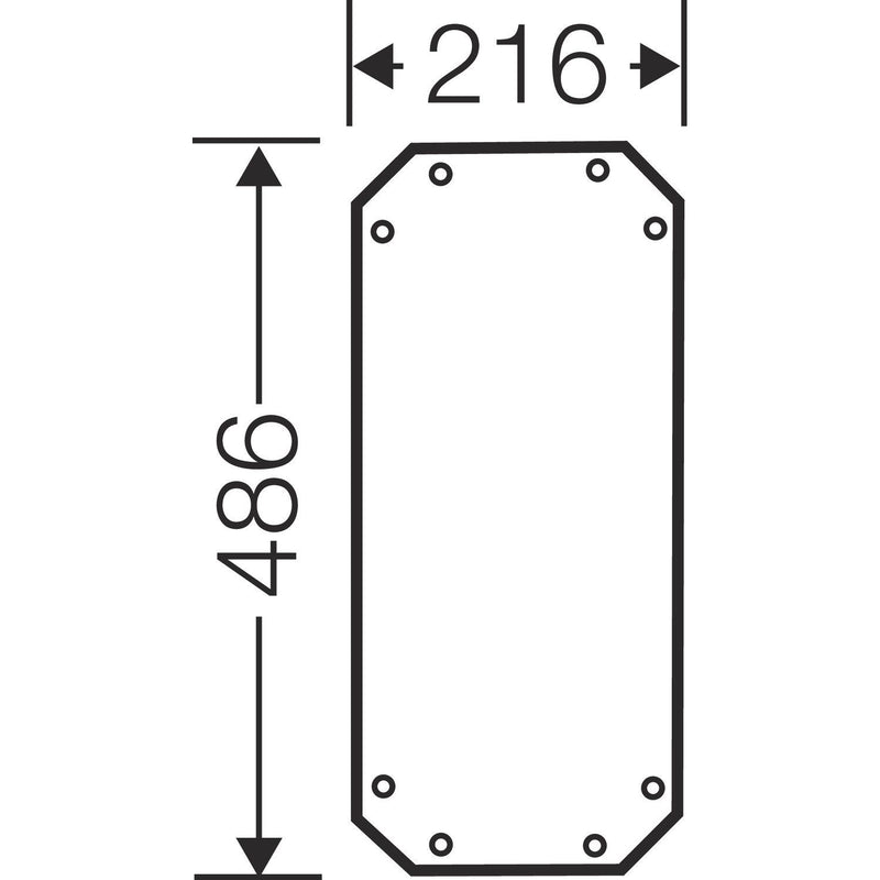 Hensel - Montageplatte für Verteilergehäuse Montageplatte FP MP 30 4mm stark