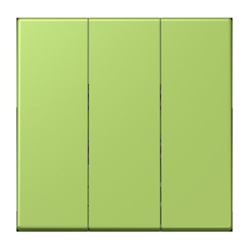 Jung - Abdeckung/Bedienelement für Installationsschalterprogramme Wippe 3fach LC 993 BF 221 vert clair (32052)