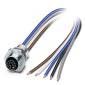 Phoenix Contact - Rundsteckverbinder, feldkonfektionierbar (Industriesteckverbinder) Einbausteckverbinder SACC-E-M12FS#1415296