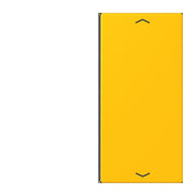 Jung - Abdeckung/Bedienelement für Installationsschalterprogramme Taste 2fach m. Pfeilsymb. LC 402 TSAP 263 le jaune vif