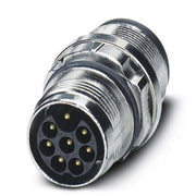 Phoenix Contact - Rundsteckverbinder, feldkonfektionierbar (Industriesteckverbinder) Gerätesteckverbinder ST-8EP1N8A6100S Vorderwand