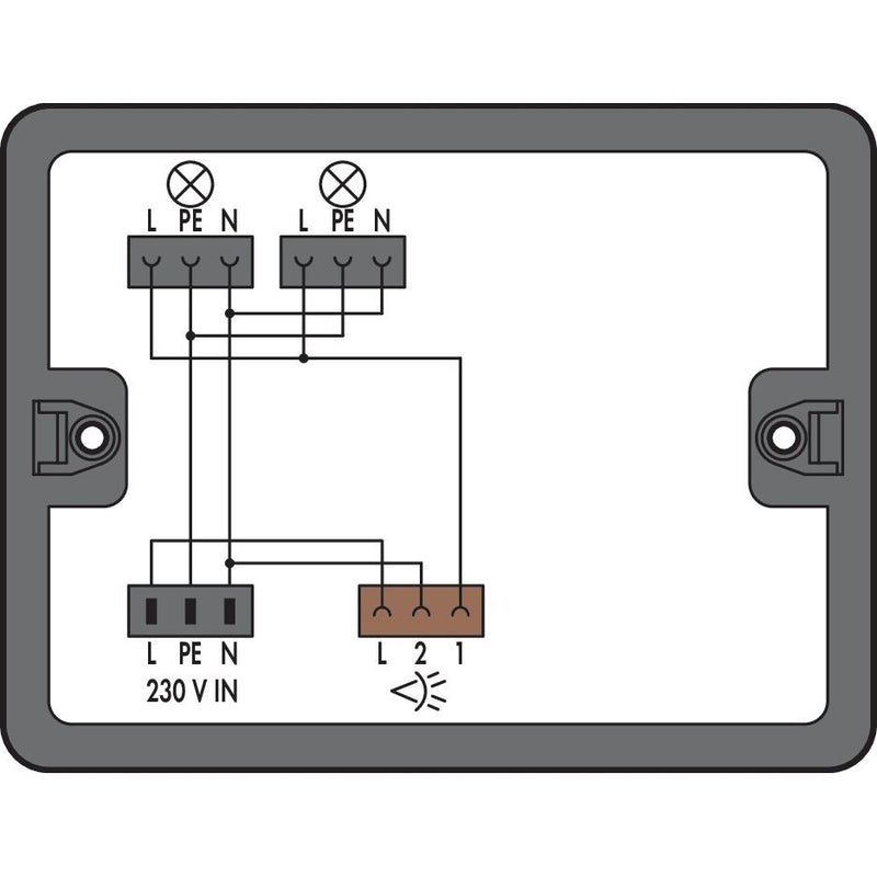 WAGO - Kompaktverteiler für steckbare Gebäudeinstallation Verteilerbox 899-631/309-000 1 Eingang,schwarz