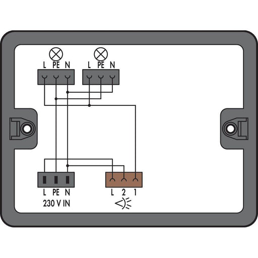 WAGO - Kompaktverteiler für steckbare Gebäudeinstallation Verteilerbox 899-631/309-000 1 Eingang,schwarz