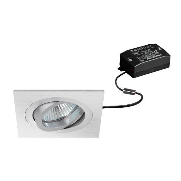 Brumberg Leuchten - Downlight/Strahler/Flutlicht LED-Einbaustrahler 230V 38310253 3000K, alu matt