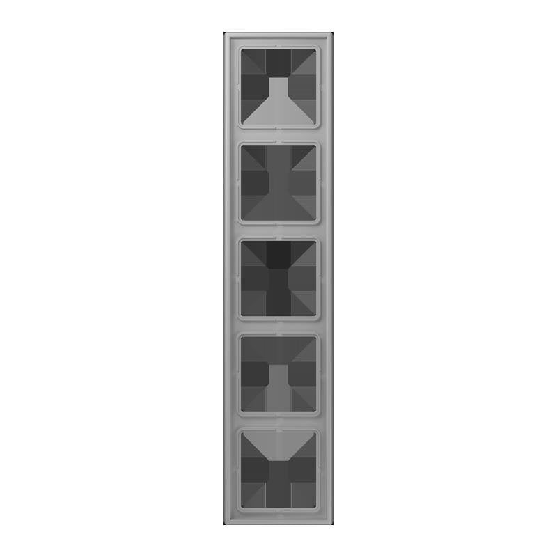 Jung - Abdeckrahmen Rahmen 5-fach LC 985 204 gris moyen