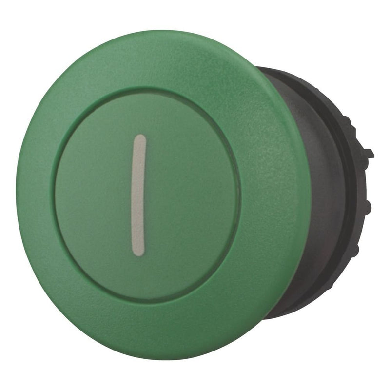 Eaton - Frontelement für Pilztaster Pilzdrucktaste M22S-DRP-G-X1 grün,rast.,beschrift