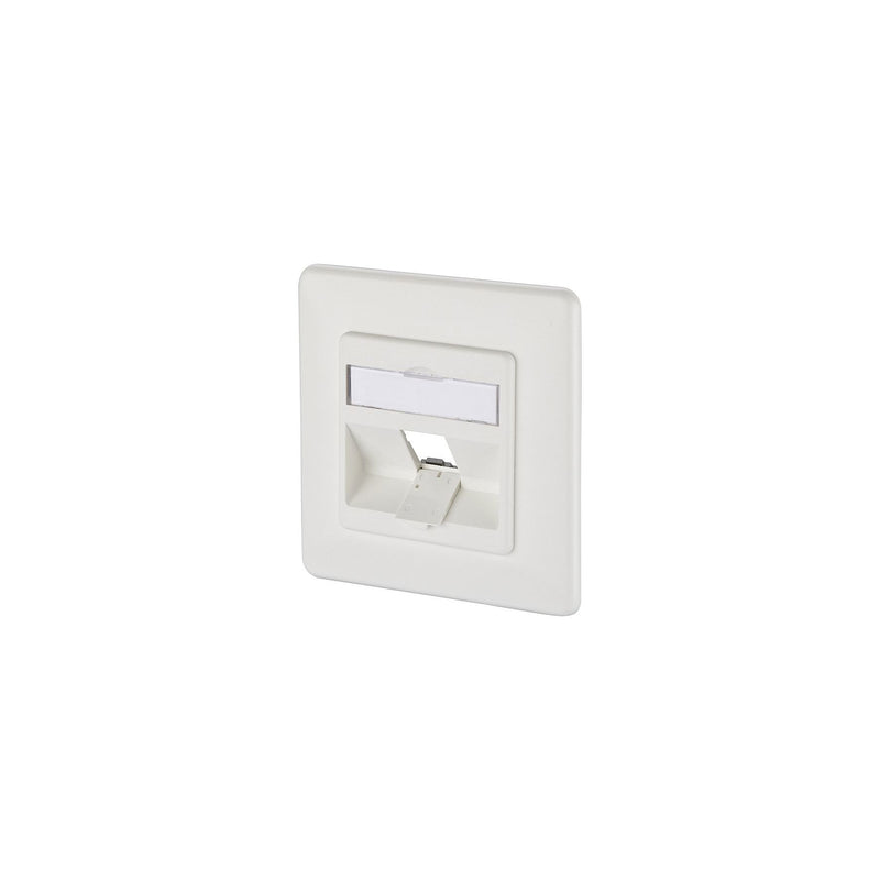Metz Connect - Kommunikationsanschlussdose Kupfer Keystone Dose UP 130B20D11002KE 1Port leer rws − 10 Stück
