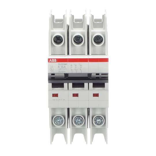 ABB Stotz S&J - Leitungsschutzschalter Sicherungsautomat SU203MR-K15 10kA, 15A, 3P, RTT