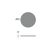 Brumberg Leuchten - Mechanisches Zubehör/Ersatzteile für Leuchten Akustikpaneel D750mm 85401454 mushroom