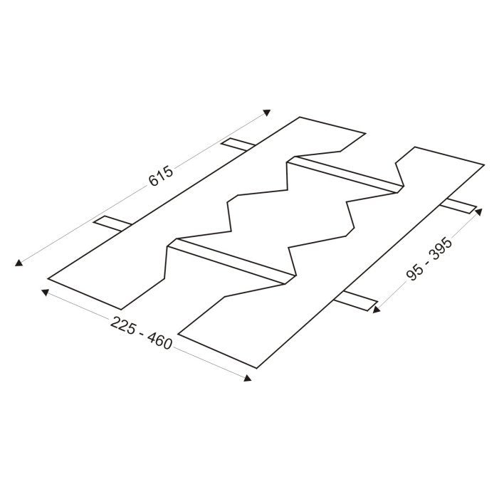 LTS Licht&Leuchten - Mechanisches Zubehör/Ersatzteile für Leuchten Verstärkungsrahmen ZVP 100 2-teilig universal