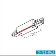 Zumtobel - Elektrisches Zubehör/Ersatzteile für Leuchten Mitteleinspeisung 3ph sw S2 802130 mit Schutzleiter