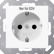 Jung - Steckdose SCHUKO-Steckdose Aufdr.EDV A 1520 EDV WW alpinweiß