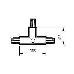 Philips Lighting - Elektrisches Zubehör/Ersatzteile für Leuchten T-Verbinder ZCS750 5C6 TCPRE BK GAC600