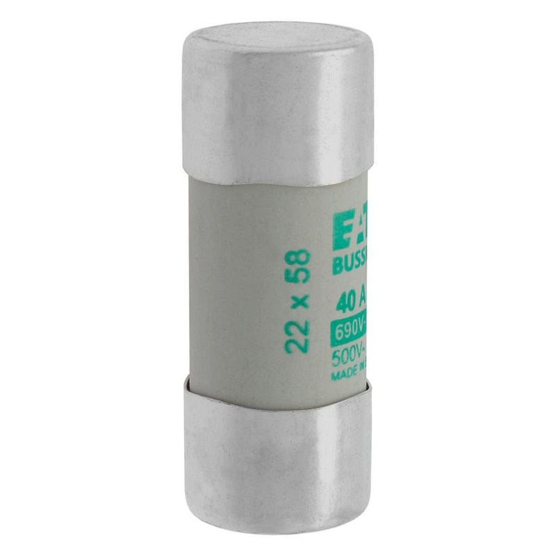 Eaton - Zylindrische Sicherung Sicherungseinsatz Nieders. CYLINDRICA#C22M40 40A AC 690V 80kA − 10 Stück