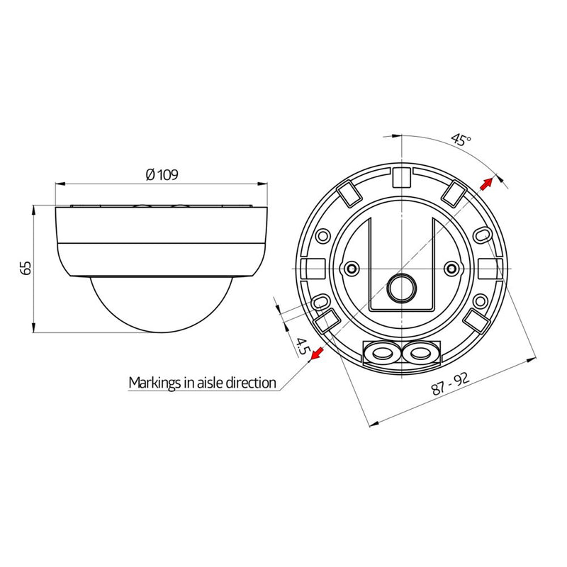 BEG Brück Electronic - Bewegungsmelder/Präsenzmelder komplett Decken-Bewegungsmelder PD4N-1C-K-AP