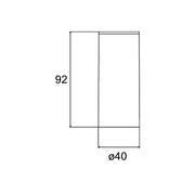Brumberg Leuchten - Decken-/Wandleuchte LED-Anbauleuchte 230V 88814183 40Gr., 3000K