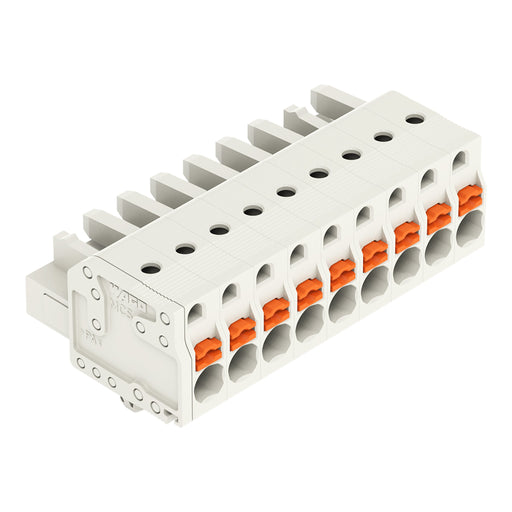 WAGO - Kabelsteckverbinder für Leiterplattensteckverbinder 1-Leiter-Federleiste 2721-109/008-000 Push-inCAGECLAMP,lgr − 50 Stück