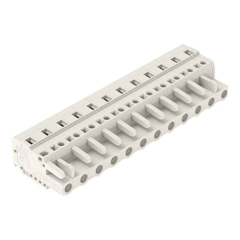 WAGO - Kabelsteckverbinder für Leiterplattensteckverbinder 1-Leiter-Federleiste 721-212/026-000 CAGECLAMP 2,5mm²,lgr − 25 Stück