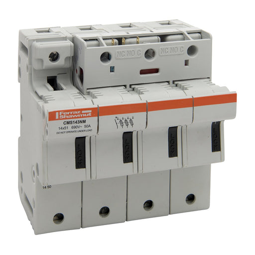 Mersen - Halter für zylindrische Sicherung Sicherungshalter CMS143NM 14x51 50A 3+N-p