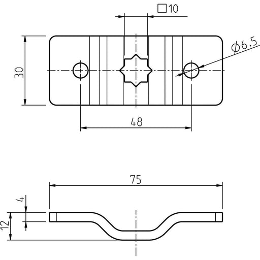 DELTA DORE - Zubehör/Ersatzteile für Tor-/Rollladenantriebe Antriebslager 4010-02 Gekr.30mm,10mm Stern