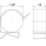 OBO Bettermann - Befestigungsklammer Trägerklammer SCC 1-4 D30 für Kabel, 25-30mm − 100 Stück