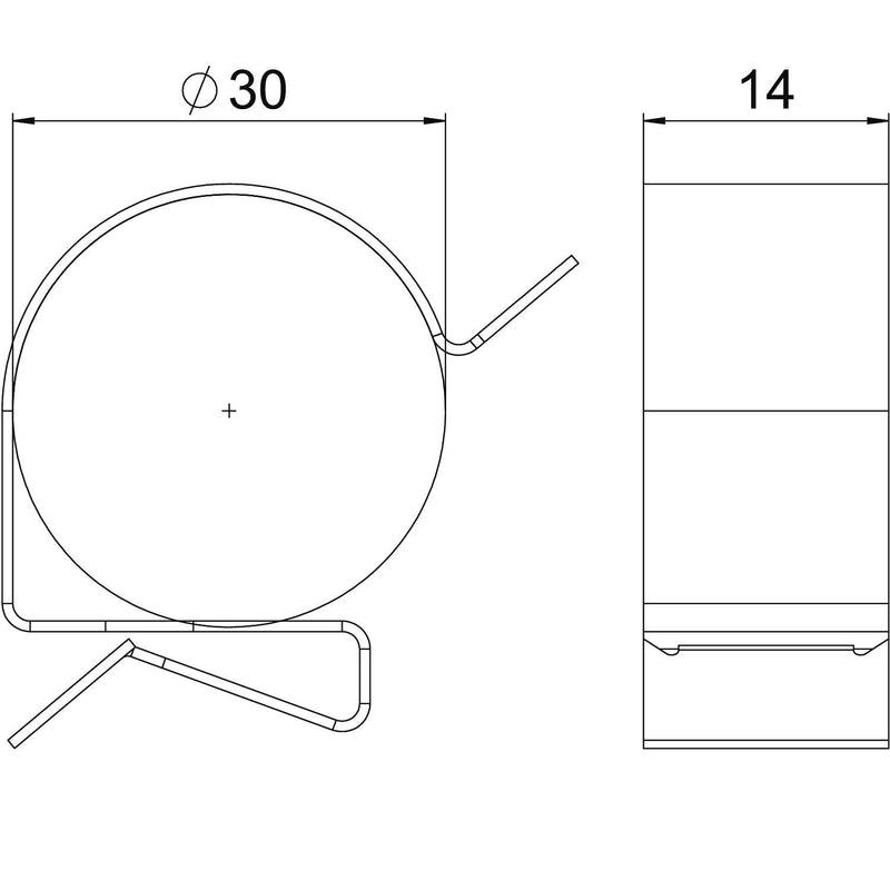 OBO Bettermann - Befestigungsklammer Trägerklammer SCC 1-4 D30 für Kabel, 25-30mm − 100 Stück