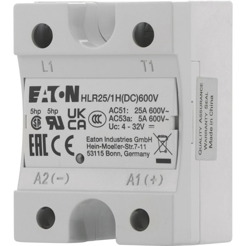Eaton - Halbleiterrelais Halbleiterrelais, Hockey HLR25/1H(DC)600V Puck, 1-phasig, 25 A