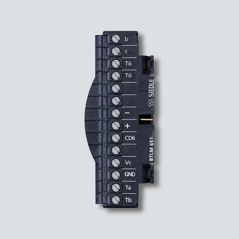 Siedle&Söhne - Zubehör/Ersatzteile für Türkommunikation Klemmblock BTLM 651 Schwarz