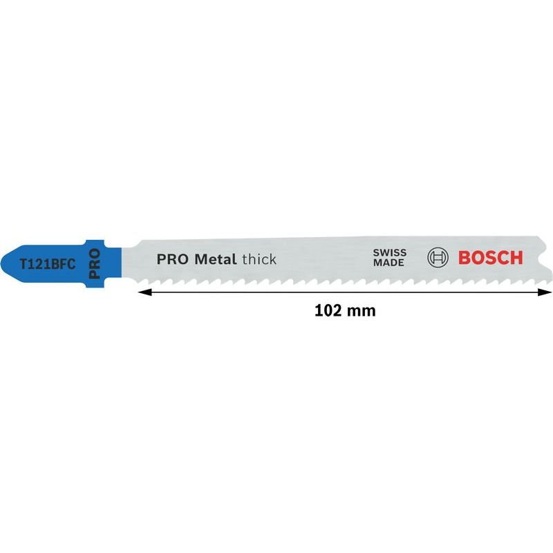 Bosch - Stichsägeblatt PRO Metal thick T121BFC 2608655110VE(5) Stichsägeblatt 92 mm