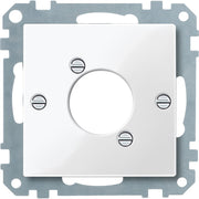 Merten - Einsatz/Abdeckung für Kommunikationstechnik Zentralplatte pws/gl 468019 f.Audio-Steckver.XLR